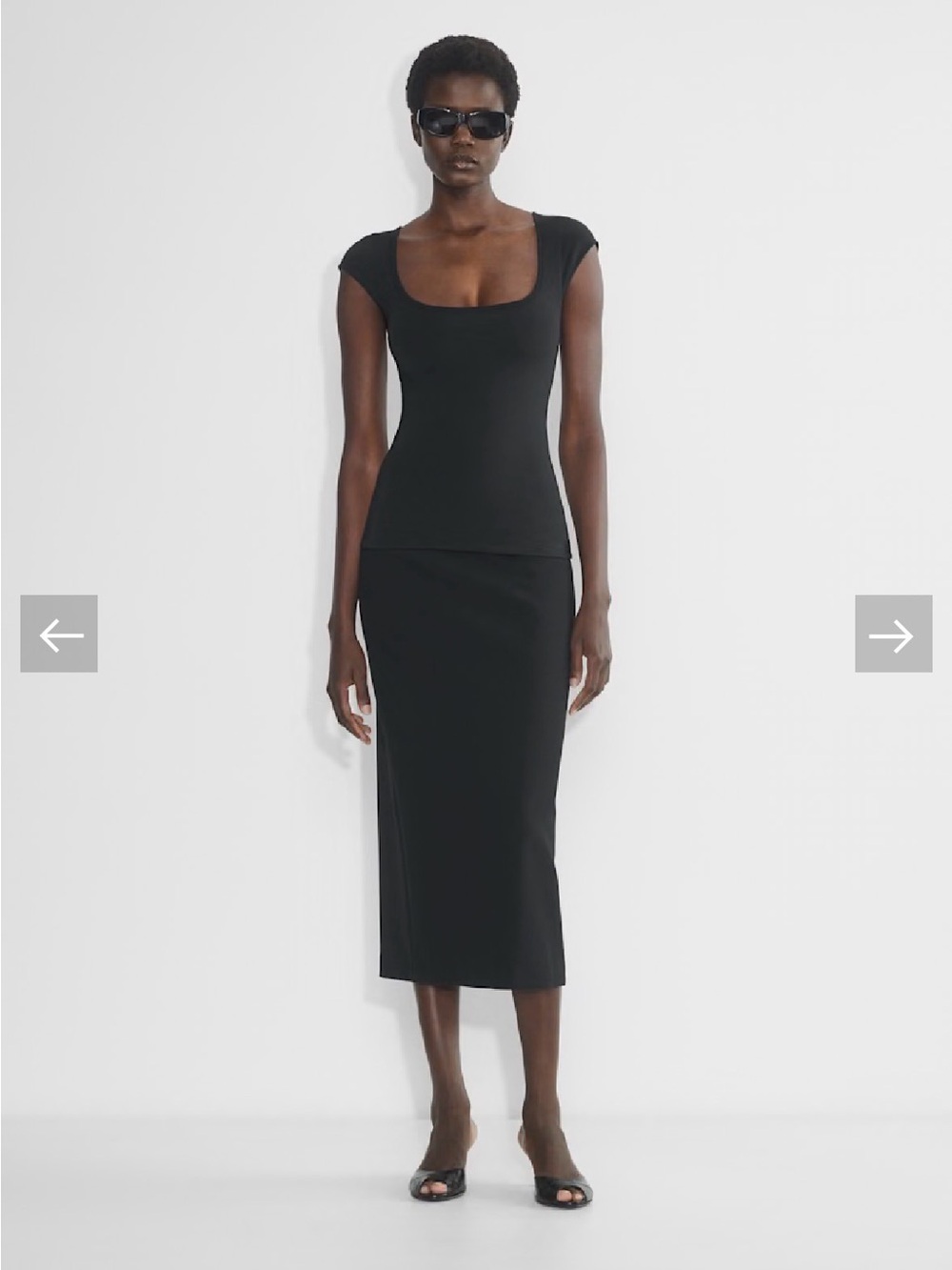 Original Contour Quantum Top. Black. Medium